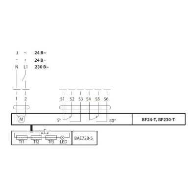 Электропривод Belimo BF24-T (18 Н·м)