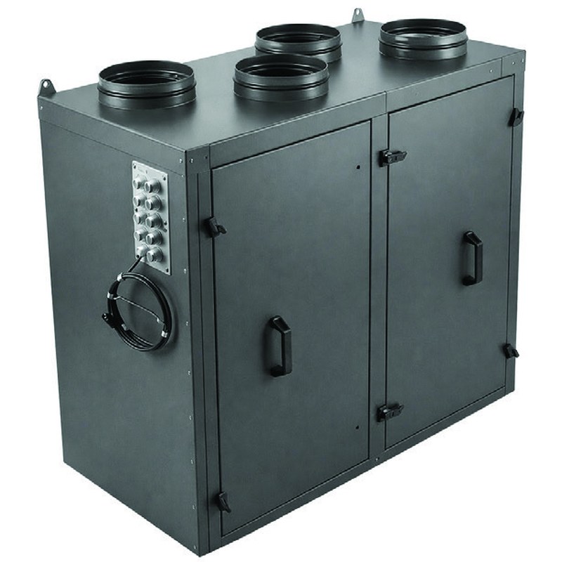 Приточно-вытяжная установка с роторным рекуператором RWN-RR-1000(50c)-ЕС-W-Vertical(N)