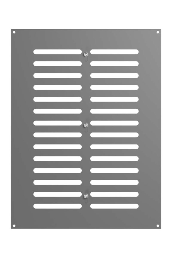 Решетка вентиляционная МЕР-В регулируемая 300х400 окрашенная сталь серый ERA
