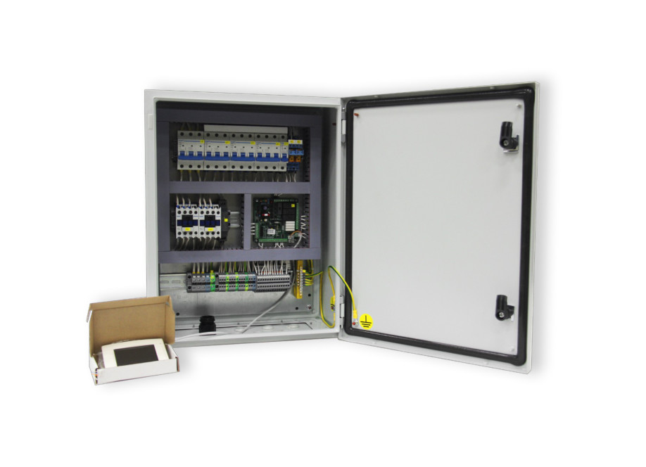 Щит управления с выносным пультом DMXGT/11кВт/V/Fi/HW/CW/CF/HE.2х26кВт/M-IP65