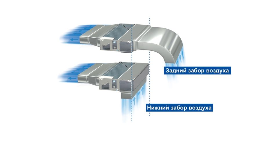 Два варианта забора воздуха